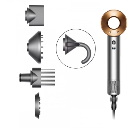 Фен для волосся DYSON Supersonic HD07 Nickel/Copper